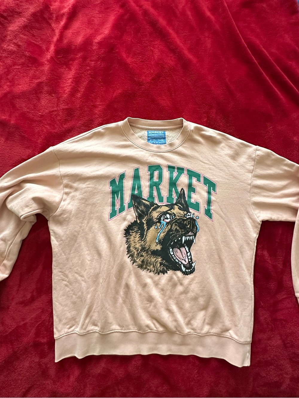 MARKET Beware Crying Crewneck Sweatshirt